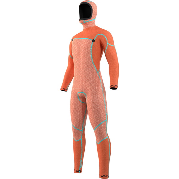 2026 Mystic Mens Voltt 6/4/3mm Chest Zip Hooded Wetsuit 35000.220000 - Black